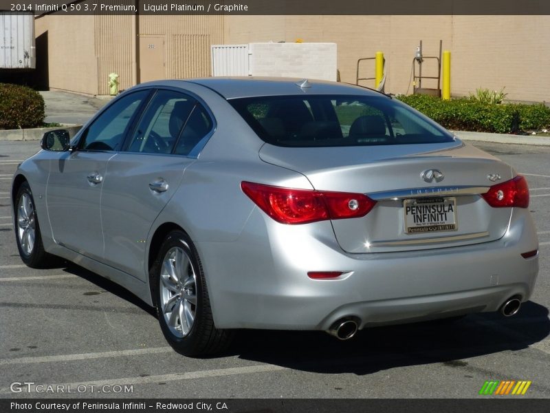 Liquid Platinum / Graphite 2014 Infiniti Q 50 3.7 Premium