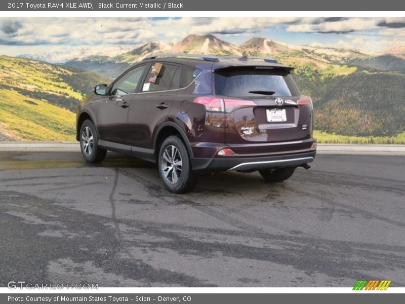 Black Current Metallic / Black 2017 Toyota RAV4 XLE AWD