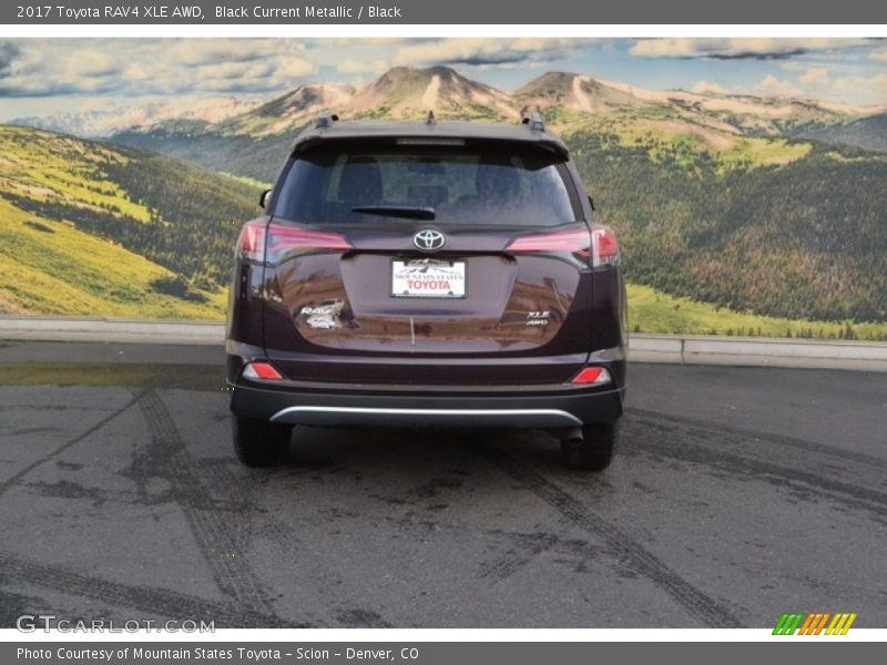 Black Current Metallic / Black 2017 Toyota RAV4 XLE AWD