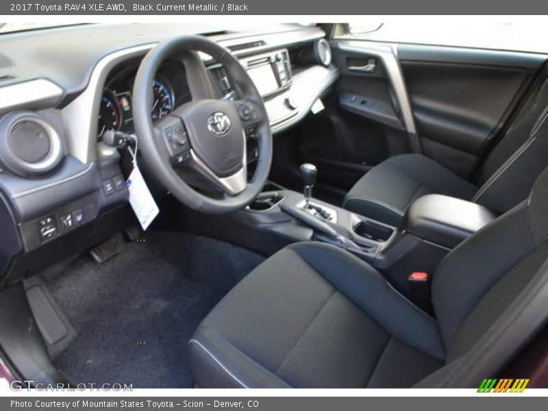 Black Current Metallic / Black 2017 Toyota RAV4 XLE AWD