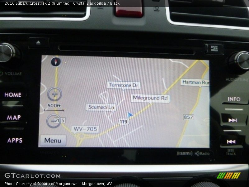 Navigation of 2016 Crosstrek 2.0i Limited