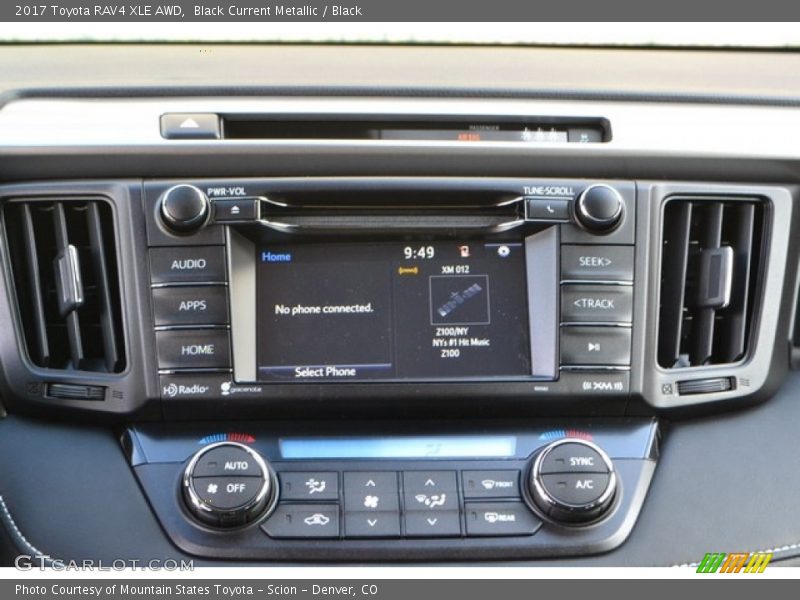Black Current Metallic / Black 2017 Toyota RAV4 XLE AWD