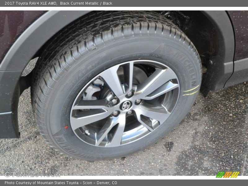 Black Current Metallic / Black 2017 Toyota RAV4 XLE AWD