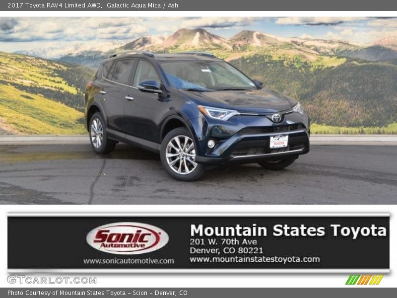 Galactic Aqua Mica / Ash 2017 Toyota RAV4 Limited AWD