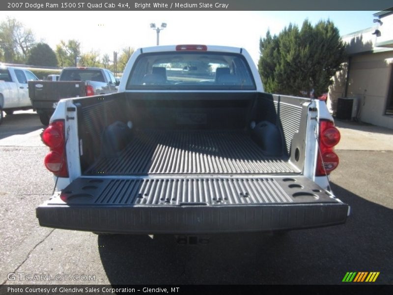 Bright White / Medium Slate Gray 2007 Dodge Ram 1500 ST Quad Cab 4x4