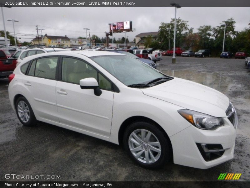 Crystal White Pearl / Ivory 2016 Subaru Impreza 2.0i Premium 5-door