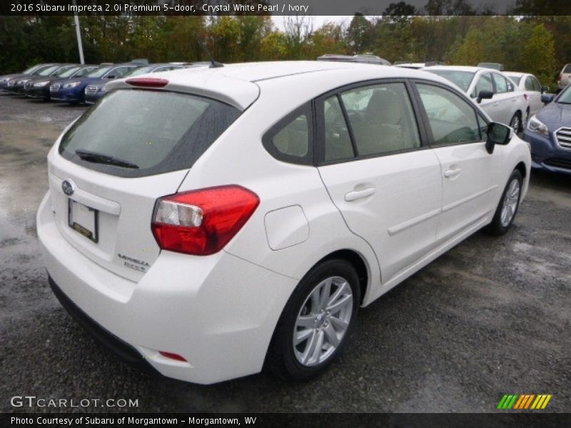 Crystal White Pearl / Ivory 2016 Subaru Impreza 2.0i Premium 5-door