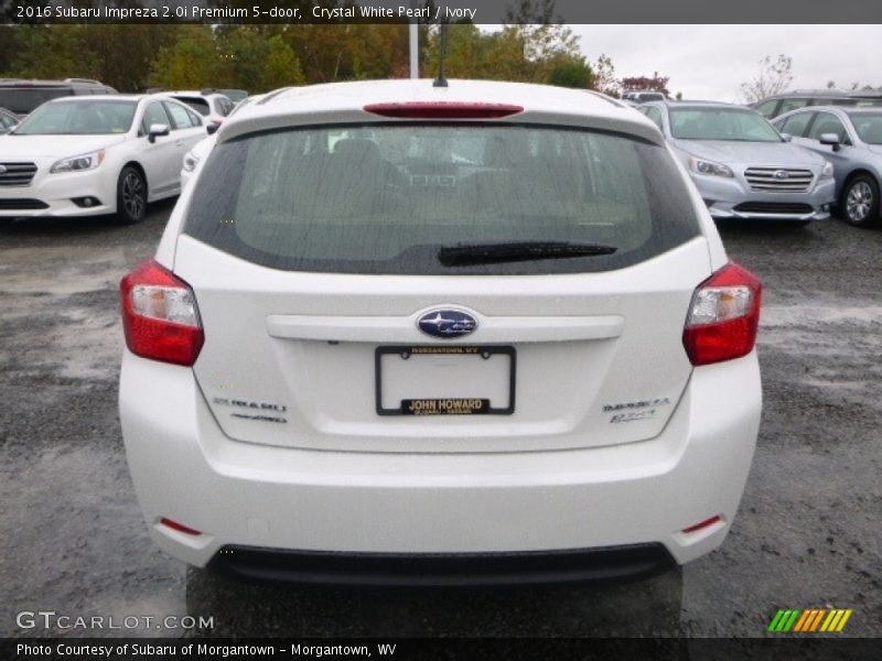 Crystal White Pearl / Ivory 2016 Subaru Impreza 2.0i Premium 5-door