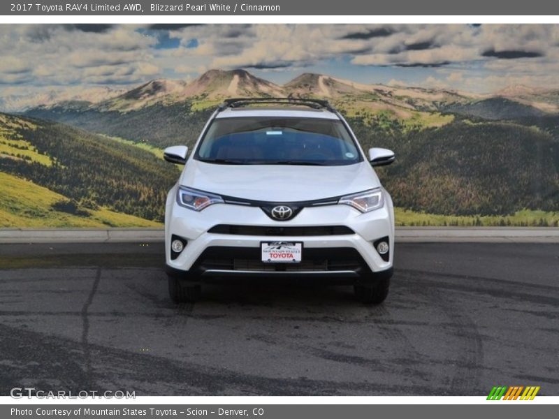 Blizzard Pearl White / Cinnamon 2017 Toyota RAV4 Limited AWD