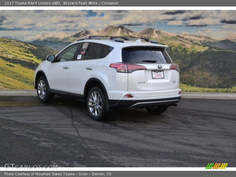 Blizzard Pearl White / Cinnamon 2017 Toyota RAV4 Limited AWD