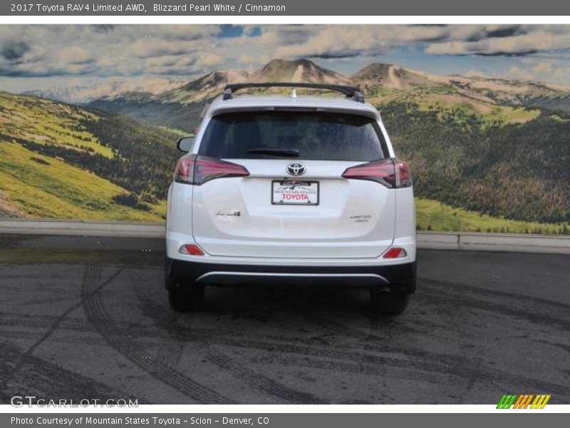 Blizzard Pearl White / Cinnamon 2017 Toyota RAV4 Limited AWD