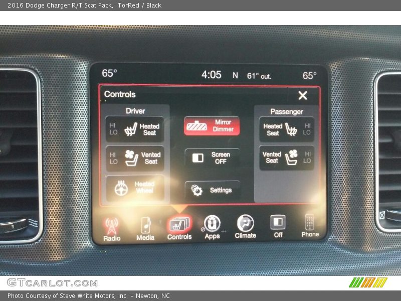 TorRed / Black 2016 Dodge Charger R/T Scat Pack