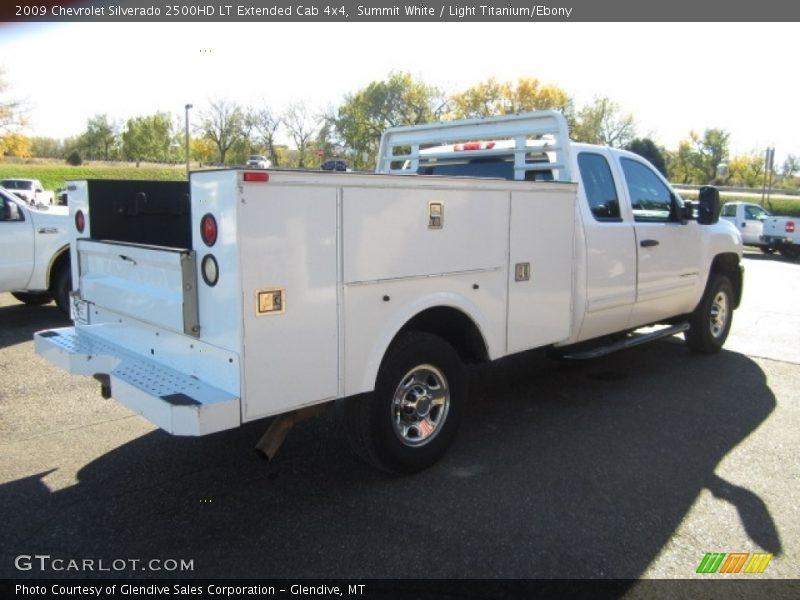 Summit White / Light Titanium/Ebony 2009 Chevrolet Silverado 2500HD LT Extended Cab 4x4