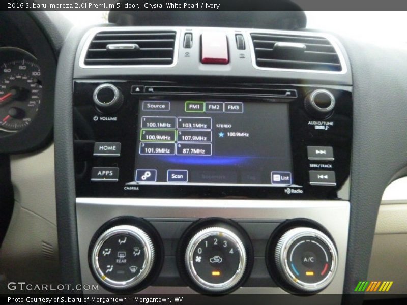 Crystal White Pearl / Ivory 2016 Subaru Impreza 2.0i Premium 5-door