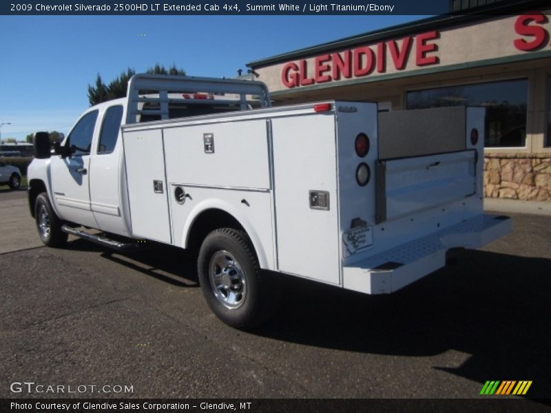 Summit White / Light Titanium/Ebony 2009 Chevrolet Silverado 2500HD LT Extended Cab 4x4