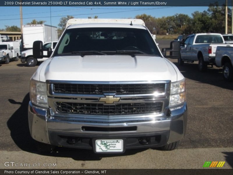 Summit White / Light Titanium/Ebony 2009 Chevrolet Silverado 2500HD LT Extended Cab 4x4