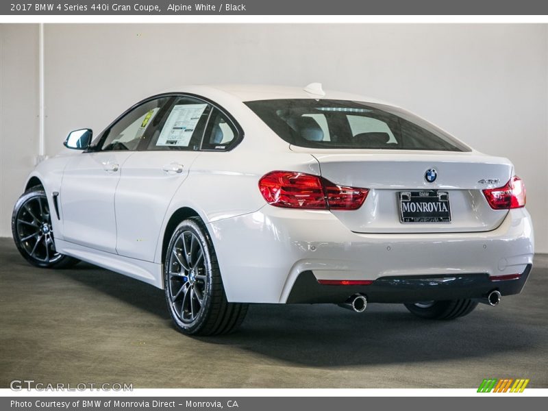 Alpine White / Black 2017 BMW 4 Series 440i Gran Coupe