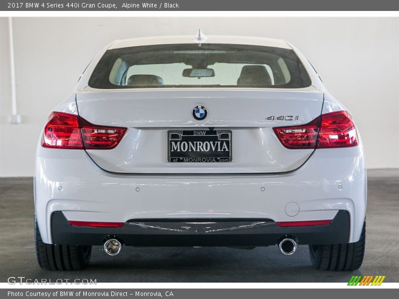 Alpine White / Black 2017 BMW 4 Series 440i Gran Coupe