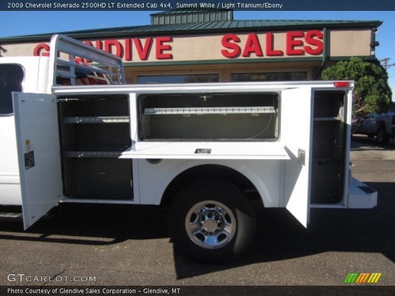 Summit White / Light Titanium/Ebony 2009 Chevrolet Silverado 2500HD LT Extended Cab 4x4