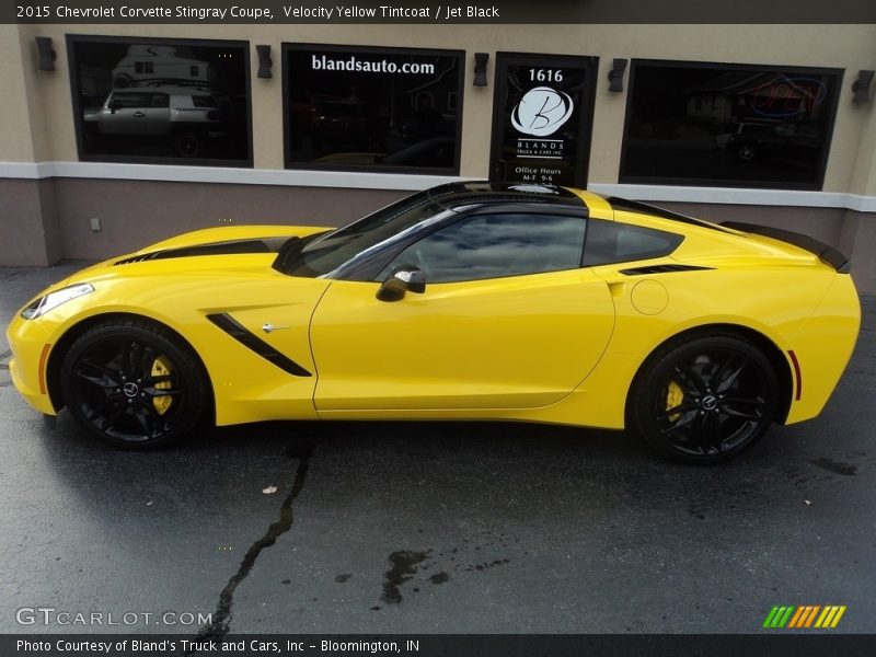 Velocity Yellow Tintcoat / Jet Black 2015 Chevrolet Corvette Stingray Coupe