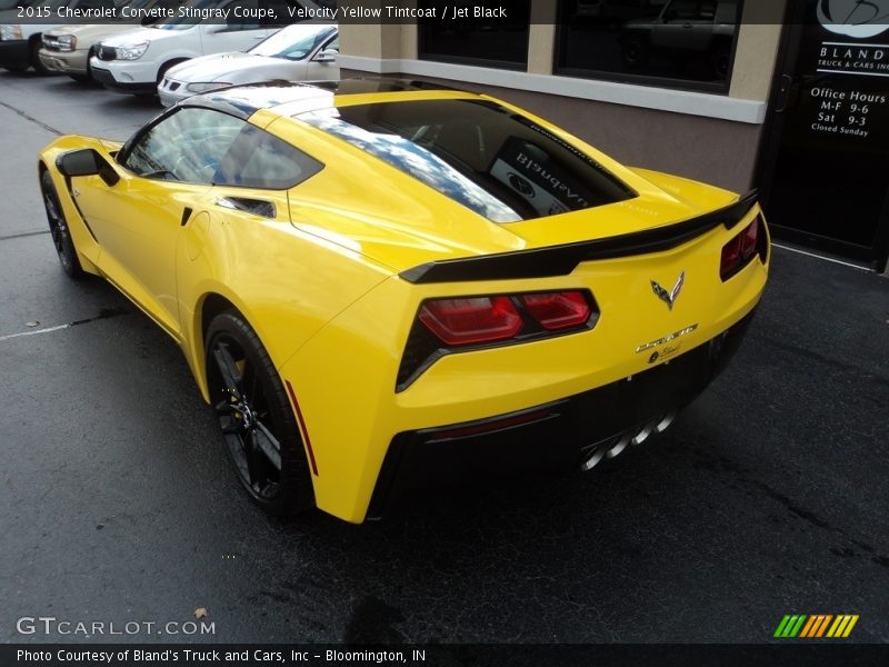 Velocity Yellow Tintcoat / Jet Black 2015 Chevrolet Corvette Stingray Coupe