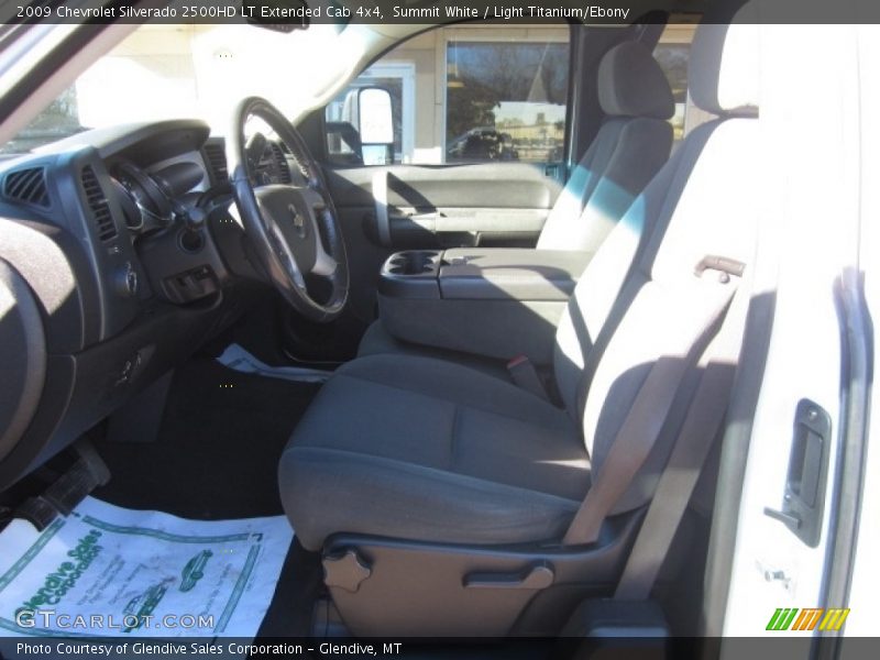 Summit White / Light Titanium/Ebony 2009 Chevrolet Silverado 2500HD LT Extended Cab 4x4