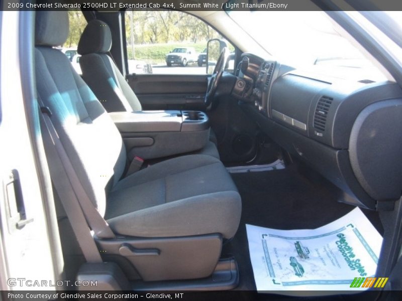 Summit White / Light Titanium/Ebony 2009 Chevrolet Silverado 2500HD LT Extended Cab 4x4