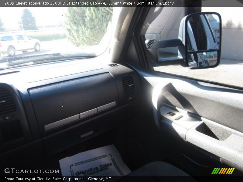 Summit White / Light Titanium/Ebony 2009 Chevrolet Silverado 2500HD LT Extended Cab 4x4