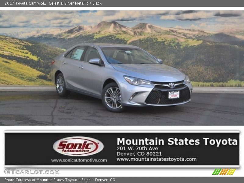 Celestial Silver Metallic / Black 2017 Toyota Camry SE