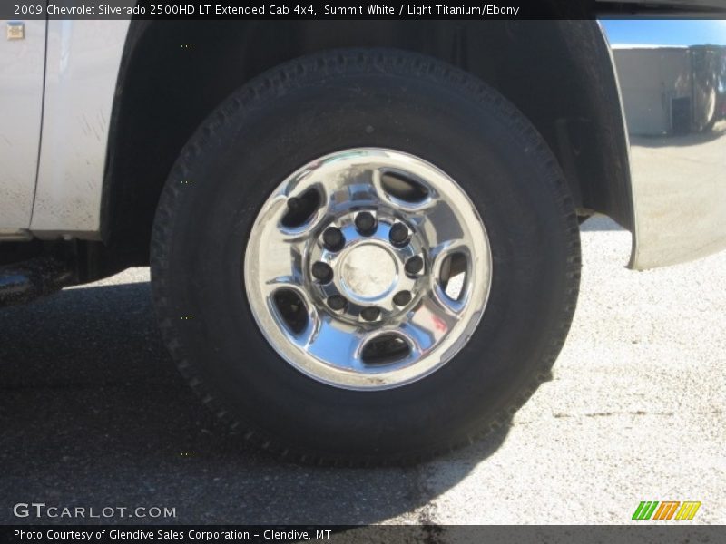 Summit White / Light Titanium/Ebony 2009 Chevrolet Silverado 2500HD LT Extended Cab 4x4