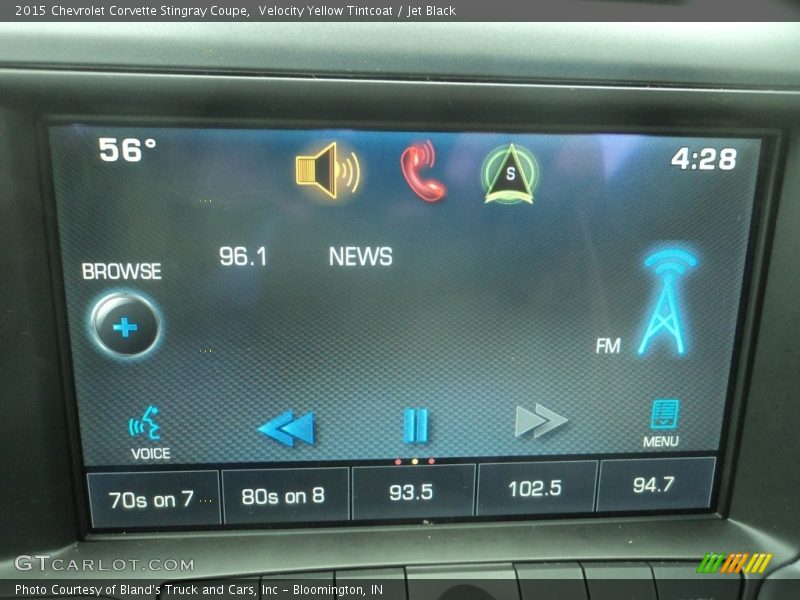 Velocity Yellow Tintcoat / Jet Black 2015 Chevrolet Corvette Stingray Coupe