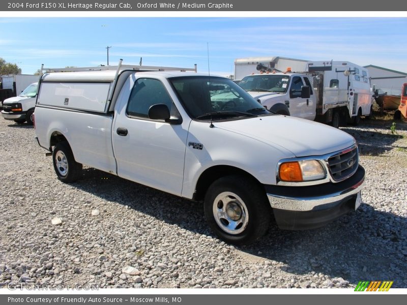 Oxford White / Medium Graphite 2004 Ford F150 XL Heritage Regular Cab