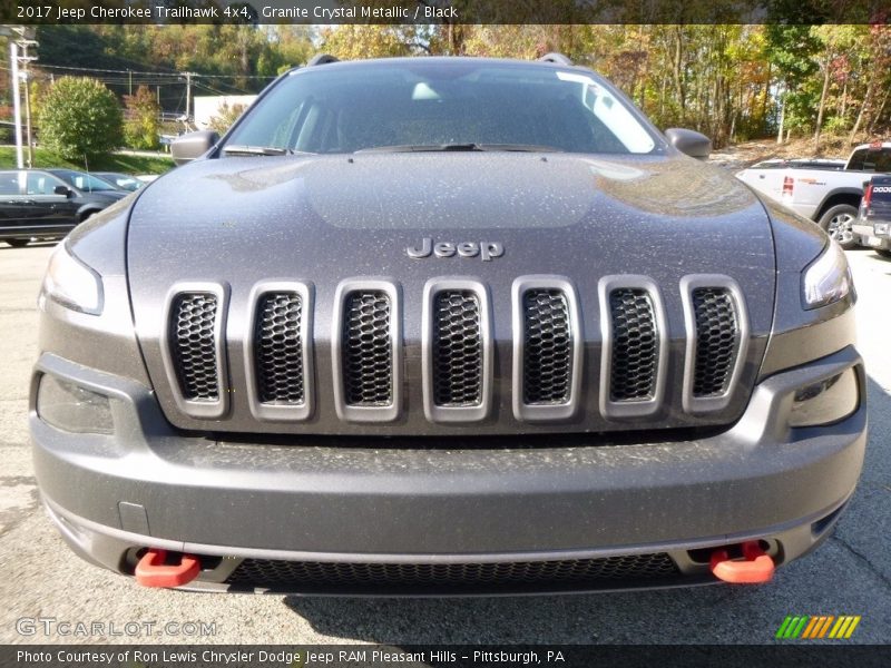 Granite Crystal Metallic / Black 2017 Jeep Cherokee Trailhawk 4x4