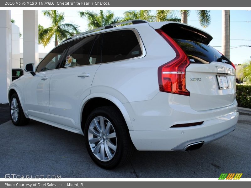 Crystal White Pearl / Charcoal 2016 Volvo XC90 T6 AWD