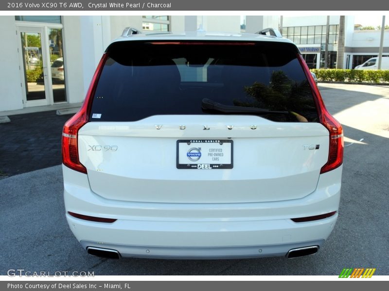 Crystal White Pearl / Charcoal 2016 Volvo XC90 T6 AWD