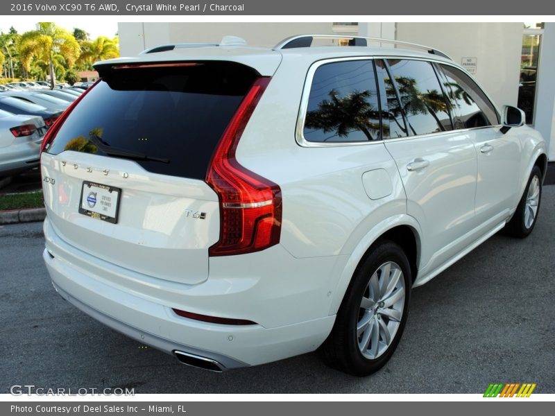 Crystal White Pearl / Charcoal 2016 Volvo XC90 T6 AWD