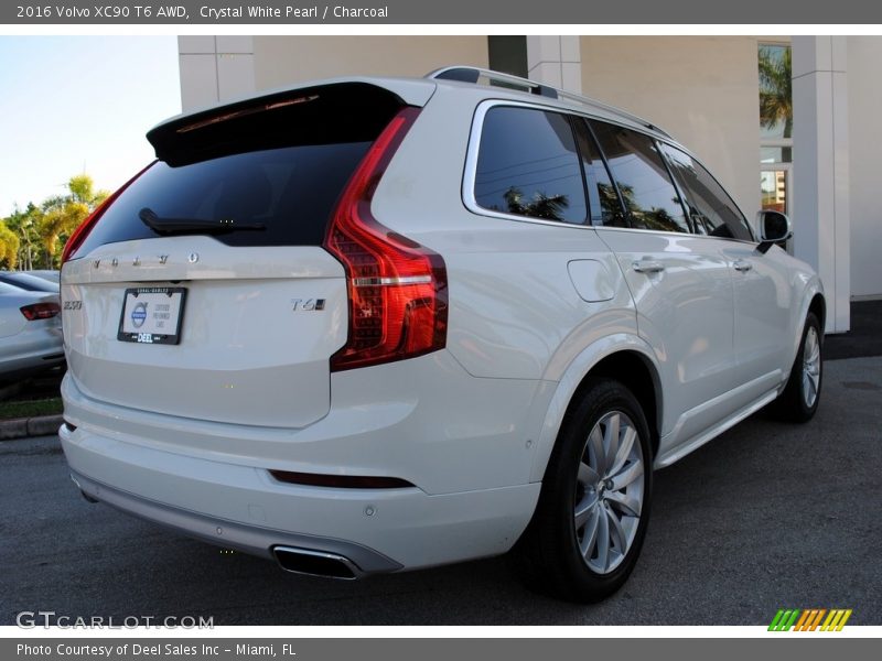 Crystal White Pearl / Charcoal 2016 Volvo XC90 T6 AWD