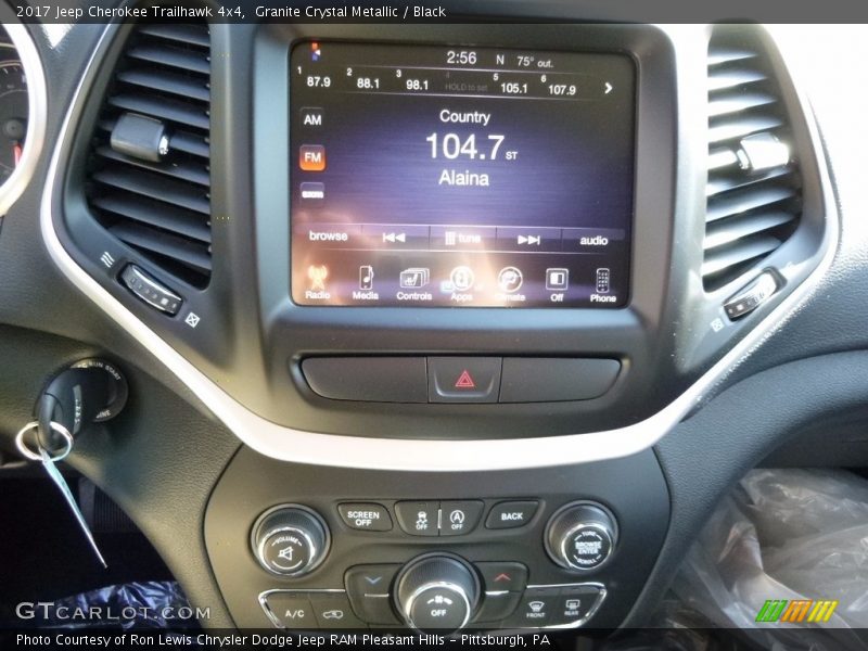 Controls of 2017 Cherokee Trailhawk 4x4