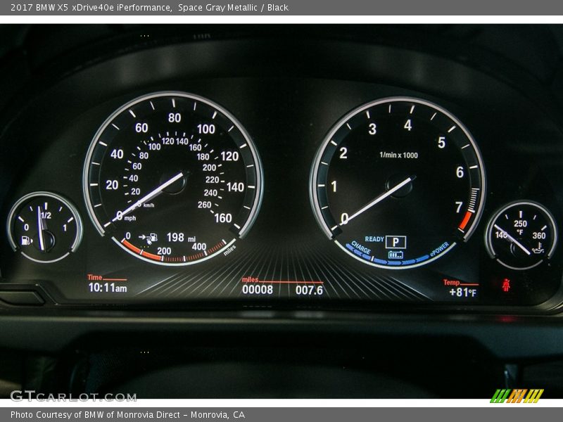 Space Gray Metallic / Black 2017 BMW X5 xDrive40e iPerformance