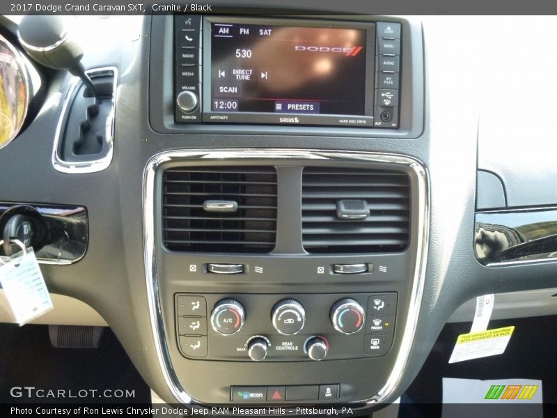 Controls of 2017 Grand Caravan SXT