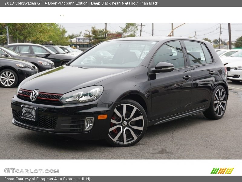 Deep Black Pearl Metallic / Titan Black 2013 Volkswagen GTI 4 Door Autobahn Edition