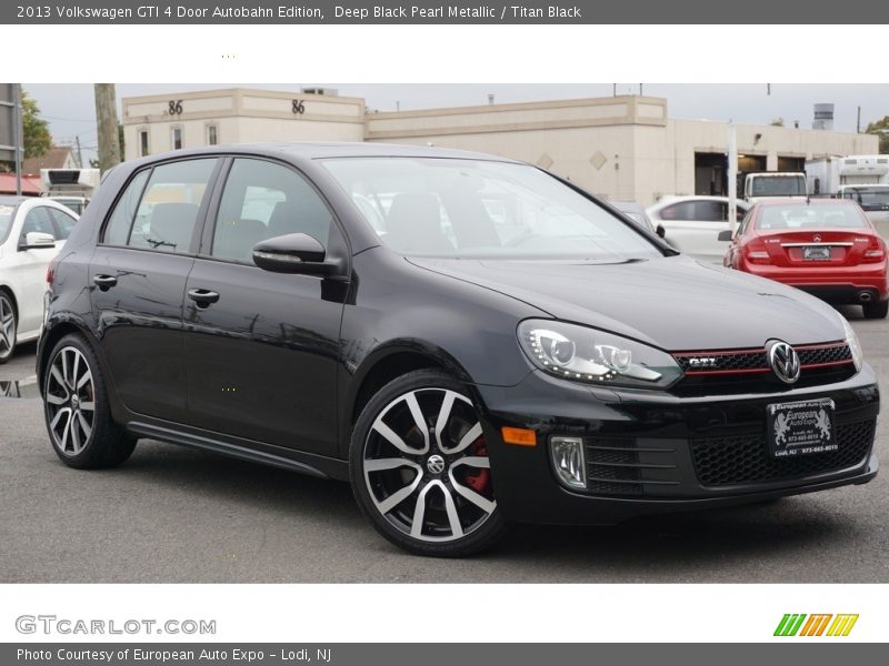 Deep Black Pearl Metallic / Titan Black 2013 Volkswagen GTI 4 Door Autobahn Edition