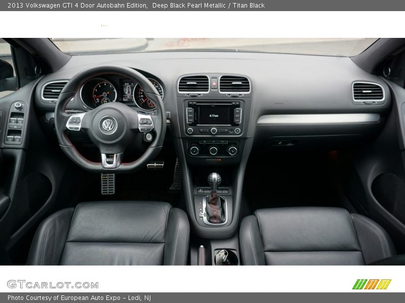 Deep Black Pearl Metallic / Titan Black 2013 Volkswagen GTI 4 Door Autobahn Edition