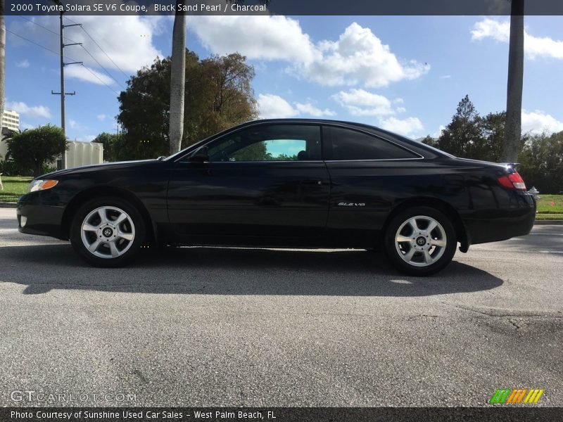 Black Sand Pearl / Charcoal 2000 Toyota Solara SE V6 Coupe