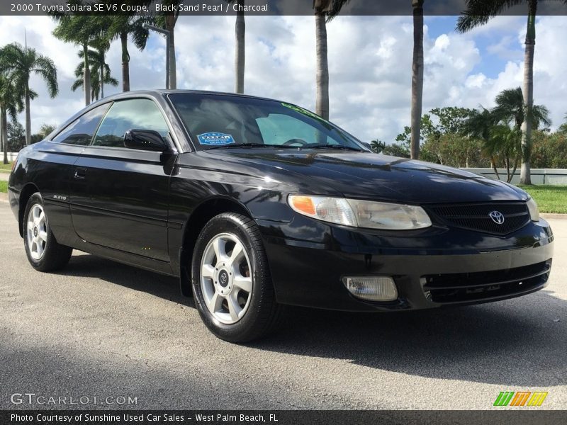 Black Sand Pearl / Charcoal 2000 Toyota Solara SE V6 Coupe