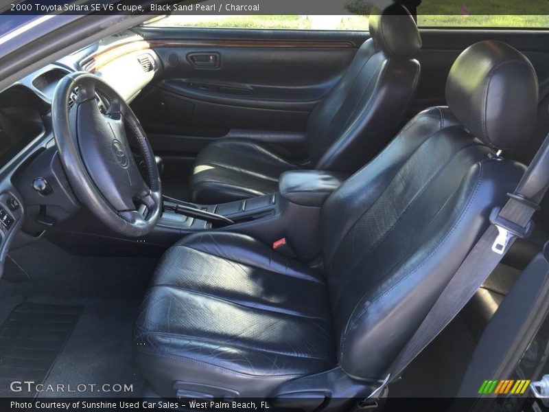 Black Sand Pearl / Charcoal 2000 Toyota Solara SE V6 Coupe