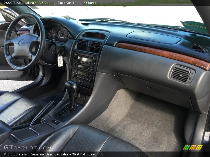 Black Sand Pearl / Charcoal 2000 Toyota Solara SE V6 Coupe