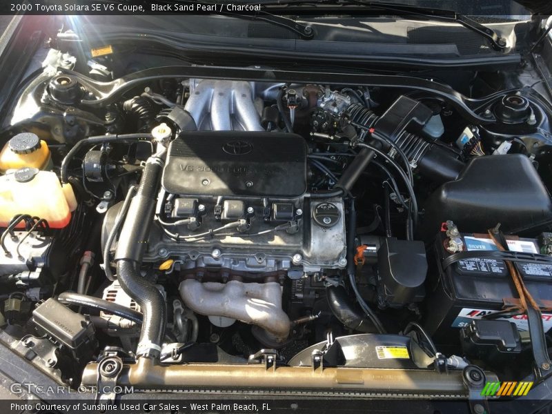 Black Sand Pearl / Charcoal 2000 Toyota Solara SE V6 Coupe