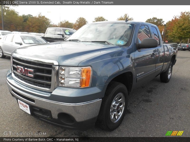 Stealth Gray Metallic / Dark Titanium 2011 GMC Sierra 1500 SL Extended Cab