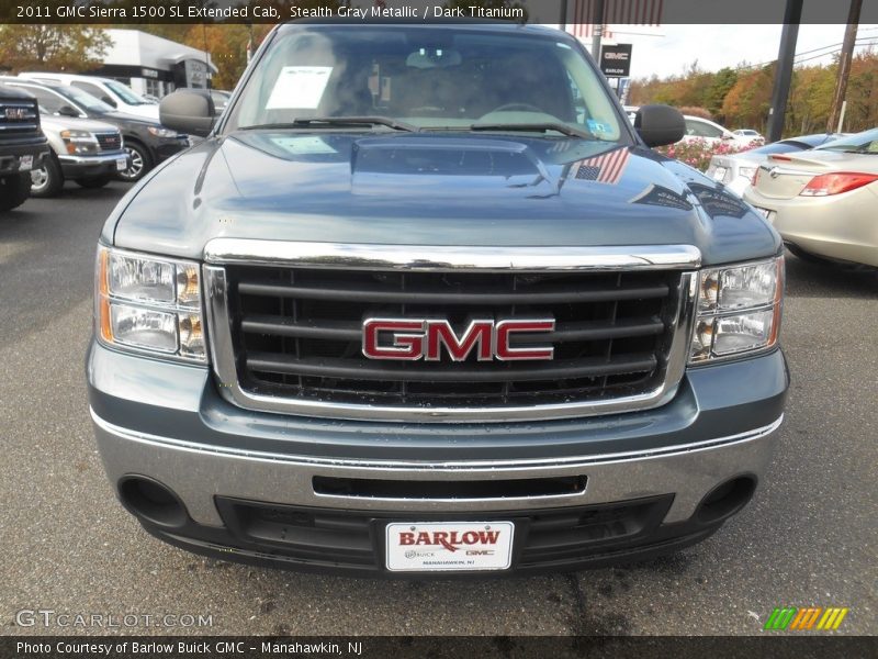 Stealth Gray Metallic / Dark Titanium 2011 GMC Sierra 1500 SL Extended Cab